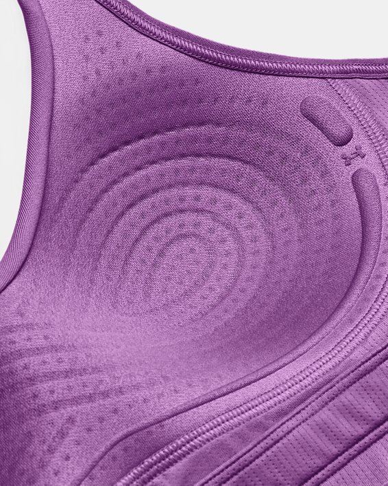UA Infinity 2.0 Low Sport-BH mit Trägern für Damen, Purple, pdpMainDesktop image number 3